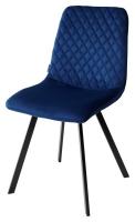 Стул DAIQUIRI BLUVEL-86 NAVY BLUE, велюр М-City