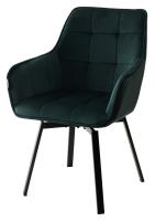 Стул MAVERICK 360 град. поворот. BLUVEL-78 GREEN/ черный каркас, М-City