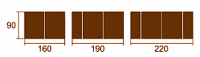 Стол "Тико 160" стекло "Карелия"