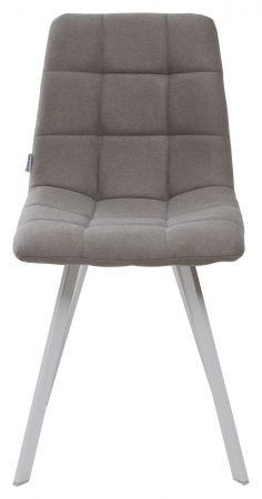 Стул CHILLI SQUARE UF860-08B серый, ткань / белый каркас М-City