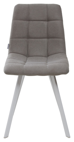 Стул CHILLI SQUARE UF860-08B серый, ткань / белый каркас М-City