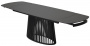 Стол DESIO 180 PURE BLACK SOLID CERAMIC Черный мрамор матовый, керамика/Черный каркас, ®DISAUR