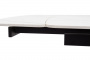 Стол RIVOLI 140 MATT WHITE MARBLE SOLID CERAMIC / BLACK, ®DISAUR