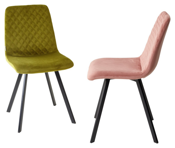 Стул DAIQUIRI BLUVEL-52 PINK, велюр М-City