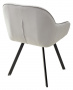 Стул GALE 360 град. поворот. BLUVEL-03 LIGHT GREY, велюр/ черный каркас, М-City