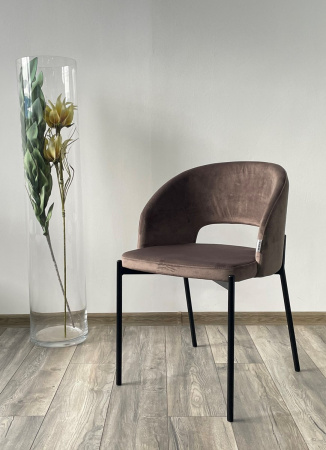 Стул AGNES BLUVEL-38 латте, черный каркас М-City