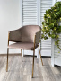 Стул DILL BLUVEL-40 BEIGE, велюр/ золотой каркас М-City