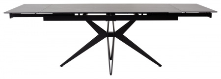 Стол FORIO 160 MATT BLACK MARBLE SOLID CERAMIC / BLACK, ®DISAUR