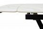 Стол ALATRI 120 MATT WHITE MARBLE SOLID CERAMIC / BLACK, ®DISAUR