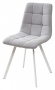 Стул CHILLI SQUARE UF860-02B серо-голубой, ткань/ белый каркас М-City