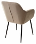 Стул ALABAMA BLUVEL-40 BEIGE, велюр / черный каркас М-City