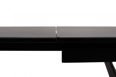 Стол RIETI 200 NERO KL-116 Черный мрамор матовый, итальянская керамика/ черный каркас, ®DISAUR