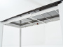 Стол CORNER 120 HIGH GLOSS STATUARIO керамика/ белый каркас, ®DISAUR