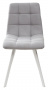 Стул CHILLI SQUARE UF860-02B серо-голубой, ткань/ белый каркас М-City