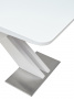 Стол CONTI 140 WHITE GLASS белый глянец М-City