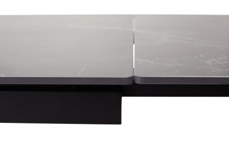 Стол FORIO 160 MATT BLACK MARBLE SOLID CERAMIC / BLACK, ®DISAUR
