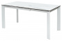 Стол CORNER 120 HIGH GLOSS STATUARIO керамика/ белый каркас, ®DISAUR