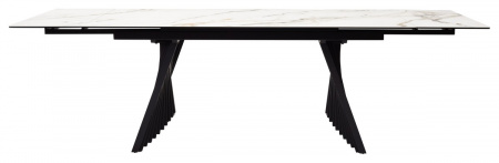 Стол IVAR 180 MARBLES KL-188 Контрастный мрамор, итальянская керамика, ®DISAUR