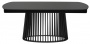 Стол DESIO 180 PURE BLACK SOLID CERAMIC Черный мрамор матовый, керамика/Черный каркас, ®DISAUR