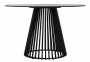 Стол TERNI 120 MATT BLACK MARBLE SOLID CERAMIC Черный мрамор матовый, керамика /Черн.каркас, ®DISAUR