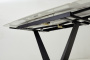 Стол ALATRI 120 MATT WHITE MARBLE SOLID CERAMIC / BLACK, ®DISAUR