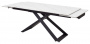 Стол LIVORNO 180 MATT WHITE MARBLE SOLID CERAMIC / BLACK, ®DISAUR