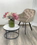 Стул GALE 360 град. поворот. BLUVEL-40 BEIGE, велюр/ черный каркас, М-City