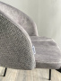 Стул AGNES PK6015-03 (VBP203) античный серебристо-серый / TRF-08 теплый серый, черный каркас М-City