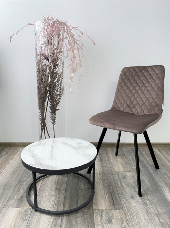 Стул DAIQUIRI BLUVEL-38 LATTE, велюр М-City