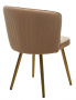 Стул МОНЕ ZIZI 605 Латте, велюр / Золотой каркас M-City