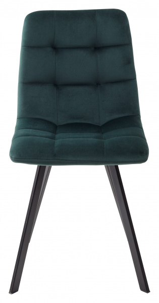Стул CHILLI SQUARE BLUVEL-78 GREEN, велюр / черный каркас, М-City