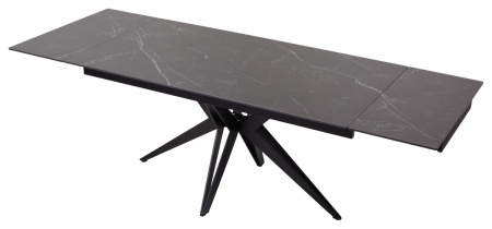 Стол FORIO 160 MATT BLACK MARBLE SOLID CERAMIC / BLACK, ®DISAUR