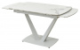 Стол ALATRI 120 GLOSS STATUARIO WHITE SOLID CERAMIC / WHITE, ®DISAUR