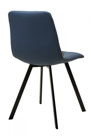 Стул CHILLI-Q SQUARE Oracul 795 Синий, экокожа PU / черный каркас, М-City