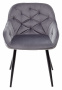 Стул BREEZE BLUVEL-14 GREY, велюр / черный каркас М-City