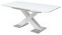 Стол CONTI 140 WHITE GLASS белый глянец М-City