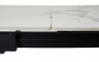 Стол CORNER 120 GLOSS STATUARIO WHITE SOLID CERAMIC / BLACK, ®DISAUR