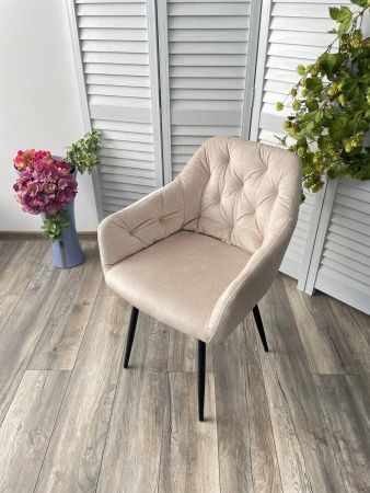 Стул PERU PK6015-06 BEIGE античный бежевый, велюр M-City
