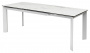 Стол CREMONA 140 HIGH GLOSS STATUARIO Белый мрамор глянцевый, керамика/ белый каркас, ®DISAUR