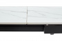 Стол CORNER 120 MATT WHITE MARBLE SOLID CERAMIC / BLACK, ®DISAUR