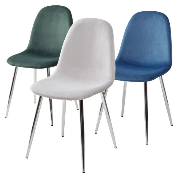 Стул PESCARA UF910-02 LIGHT GREY, велюр  М-City