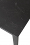 Стол CORNER 120 MATT BLACK MARBLE SOLID CERAMIC / BLACK, ®DISAUR