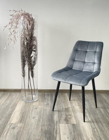 Стул CHIC BLUVEL-06 BLUE / черный каркас М-City