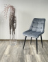 Стул CHIC BLUVEL-06 BLUE / черный каркас М-City