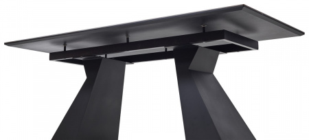 Стол БОГАРТ 200 TITANIUM BLACK PULIDO, керамика / Черный М-City