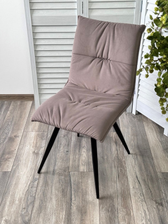 Стул CIRA VT7002-4 Тауп, без "пальчиковый" велюр/ черный каркас М-City
