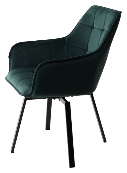 Стул MAVERICK 360 град. поворот. BLUVEL-78 GREEN/ черный каркас, М-City