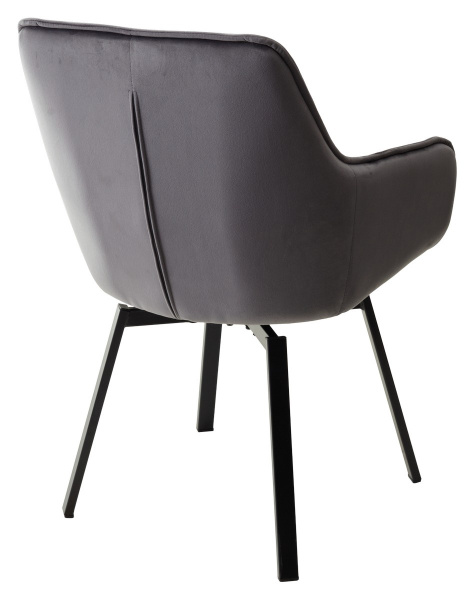Стул MAVERICK 360 град. поворот. BLUVEL-14 GREY/ черный каркас, М-City