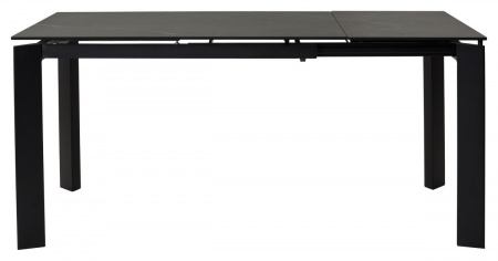 Стол CORNER 120 MATT BLACK MARBLE SOLID CERAMIC / BLACK, ®DISAUR