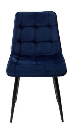 Стул CHIC BLUVEL-86 NAVY BLUE / черный каркас М-City